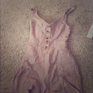 light pink extra small romper, pacsun